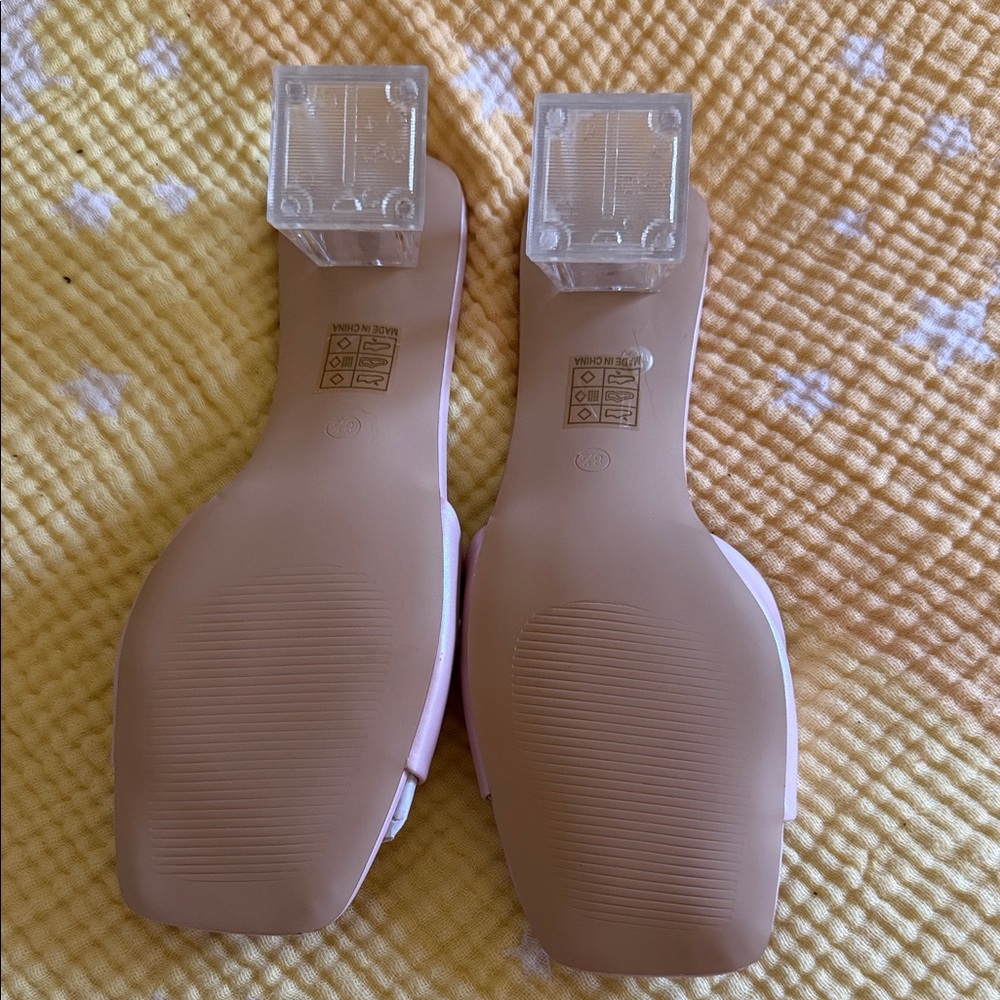 ShuShop Blush Pink Heeled Sandals - Picture 3 of 3